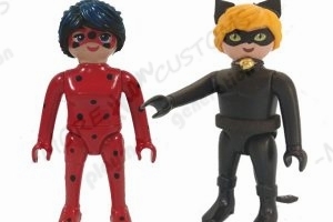 lady bug-cut noir-custom -playmobil